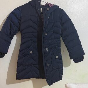Lands' End Dark Blue Kids Puffer Coat